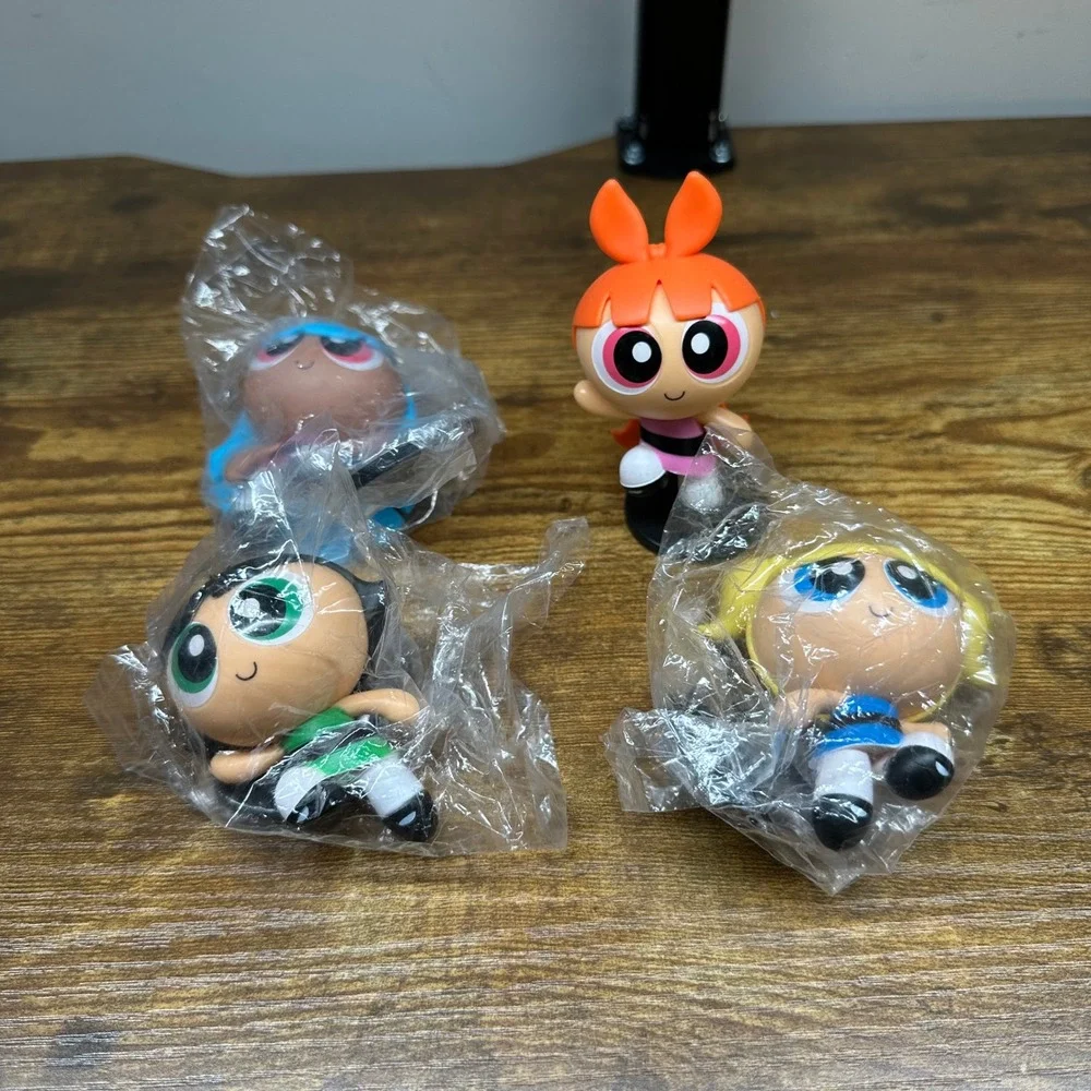 Powerpuff Girls Mini Figure Set Blossom Bubbles Buttercup Bliss Cartoon Network